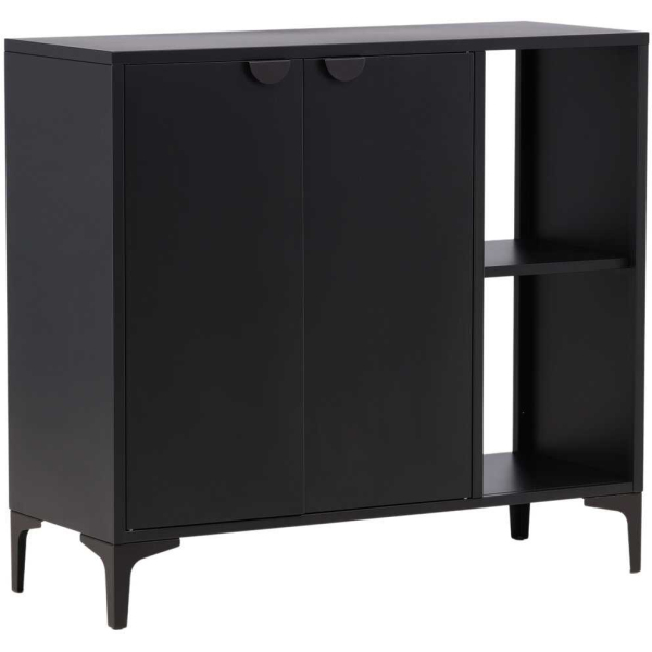 Buffet en métal noir Piring 110 x 42 x 100 cm