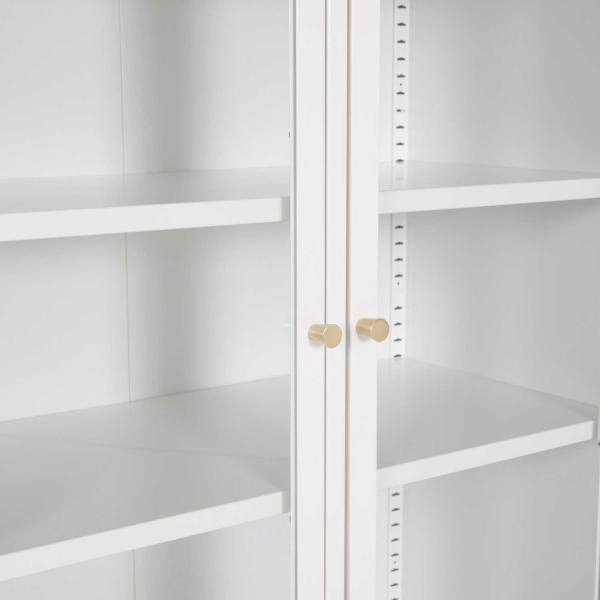 Buffet en métal 2 portes vitrées et 2 portes en métal Bakal - 6