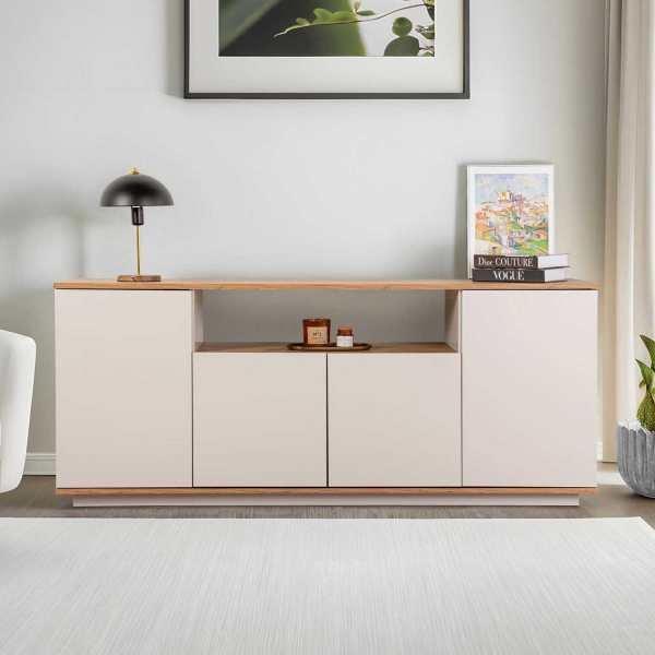 Buffet 4 portes en aggloméré Arista - HANAH HOME