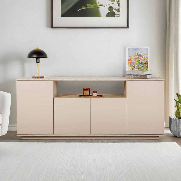 Buffet 4 portes en aggloméré Arista - HANAH HOME