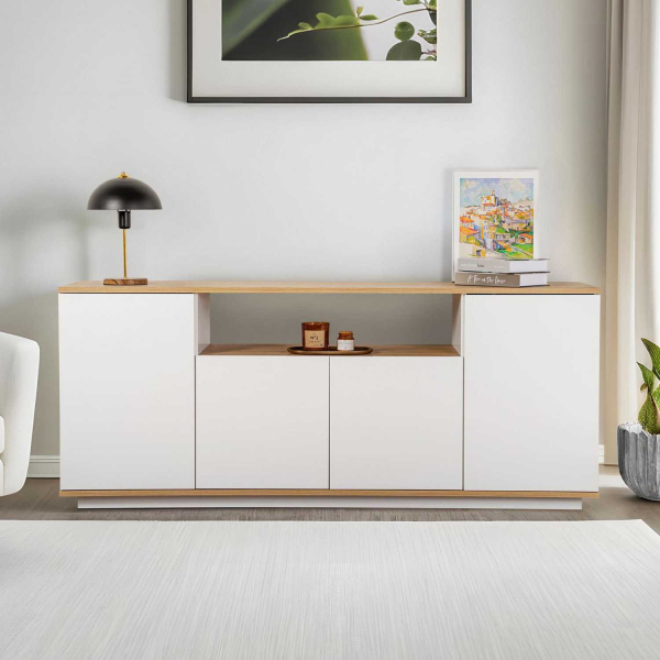 Buffet 4 portes en aggloméré Arista - HANAH HOME