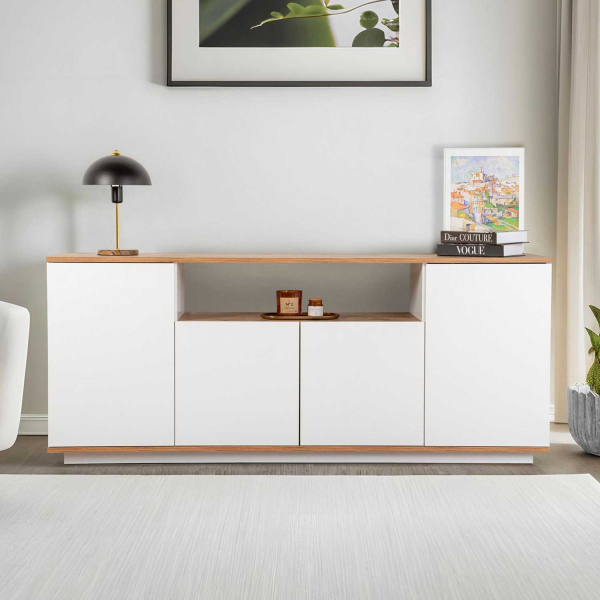 Buffet 4 portes en aggloméré Arista - HANAH HOME