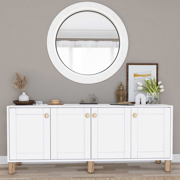 Buffet 4 portes en aggloméré Bohemian - HANAH HOME