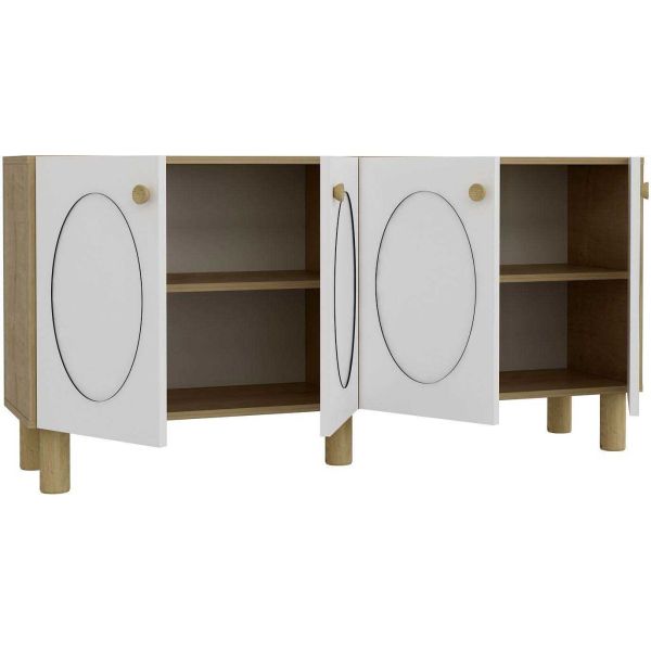 Buffet 4 portes en aggloméré Elisa Bohem - 5