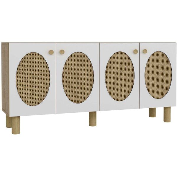 Buffet 4 portes en aggloméré Elisa Bohem