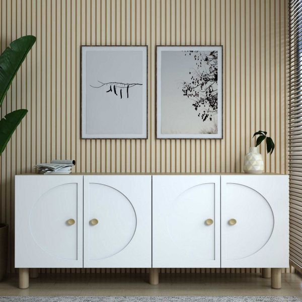 Buffet 4 portes en aggloméré Inci Bohem - 7