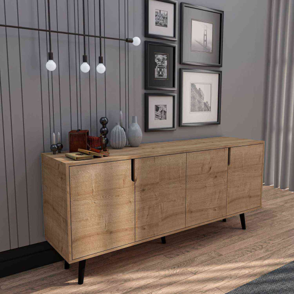 Buffet 4 portes en aggloméré Latina Modern - 5