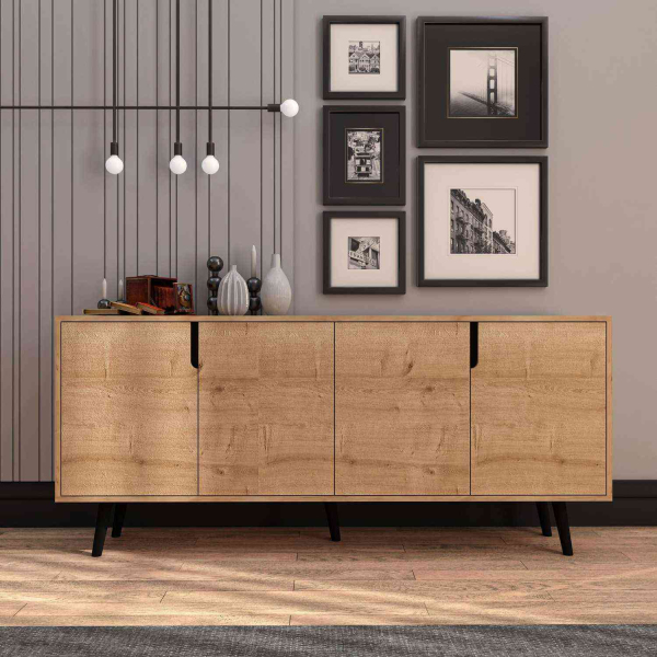 Buffet 4 portes en aggloméré Latina Modern - 6