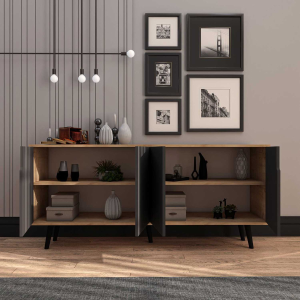 Buffet 4 portes en aggloméré Latina Modern - HANAH HOME
