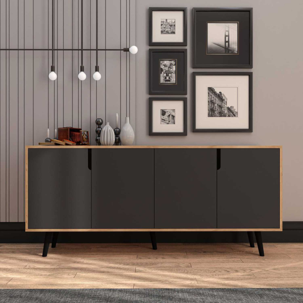 Buffet 4 portes en aggloméré Latina Modern - 6
