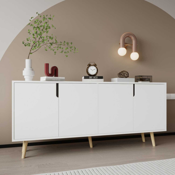 Buffet 4 portes en aggloméré Latina Modern - 5
