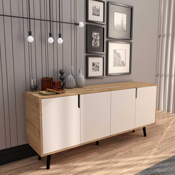 Buffet 4 portes en aggloméré Latina Modern - 5