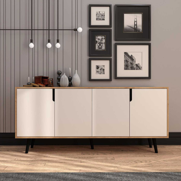 Buffet 4 portes en aggloméré Latina Modern - 6