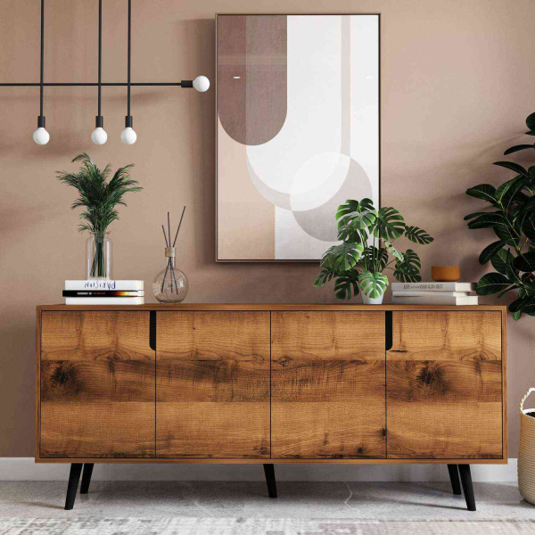 Buffet 4 portes en aggloméré Latina Modern - 6
