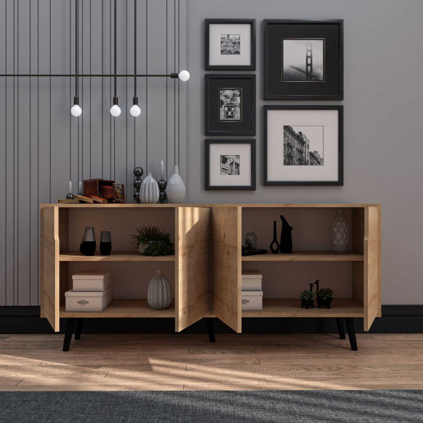 Buffet 4 portes en aggloméré Latina Modern - HANAH HOME