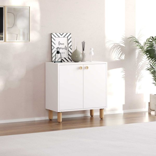 Buffet 2 portes en aggloméré Lina - HANAH HOME