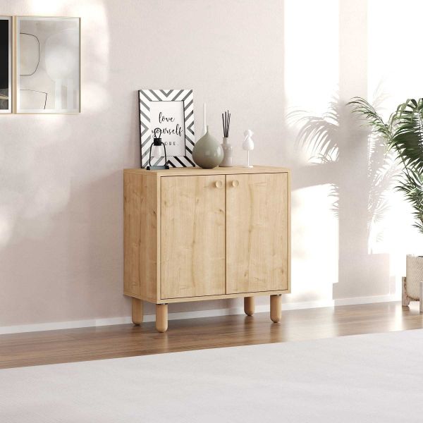 Buffet 2 portes en aggloméré Lina - HANAH HOME