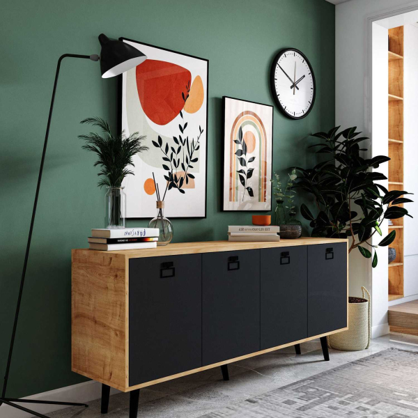 Buffet 4 portes en aggloméré Mirza Modern - 5