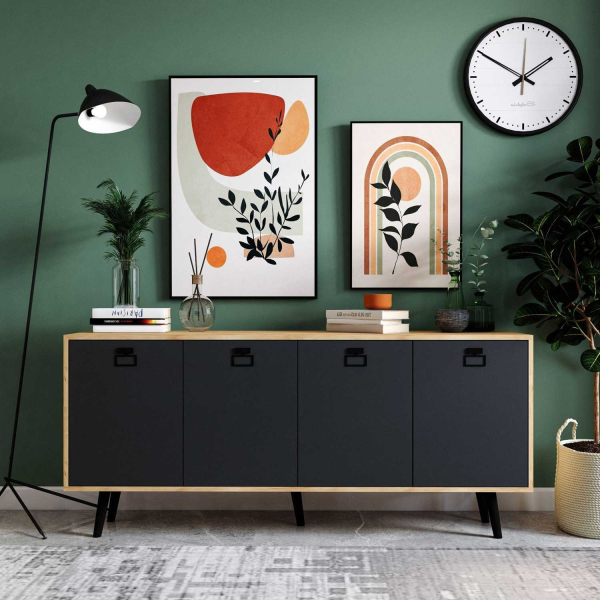 Buffet 4 portes en aggloméré Mirza Modern - 6