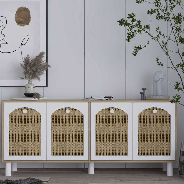 Buffet 4 portes en aggloméré Simple Bohem - 7
