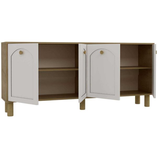 Buffet 4 portes en aggloméré Simple Bohem - 5