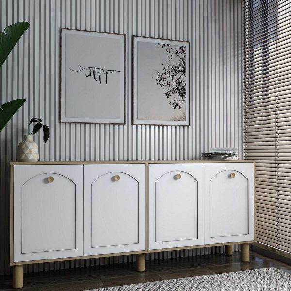 Buffet 4 portes en aggloméré Simple Bohem - 7