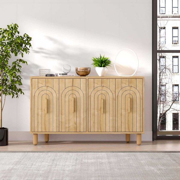 Buffet 4 portes en aggloméré Tiger - HANAH HOME