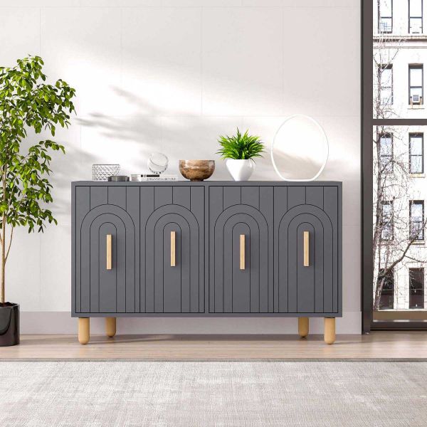 Buffet 4 portes en aggloméré Tiger - HANAH HOME