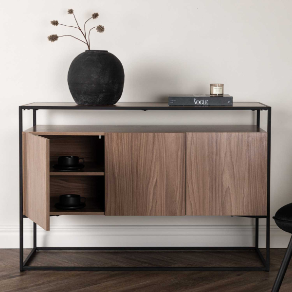 Buffet 3 portes en bois et acier Kingsport - VENTURE HOME