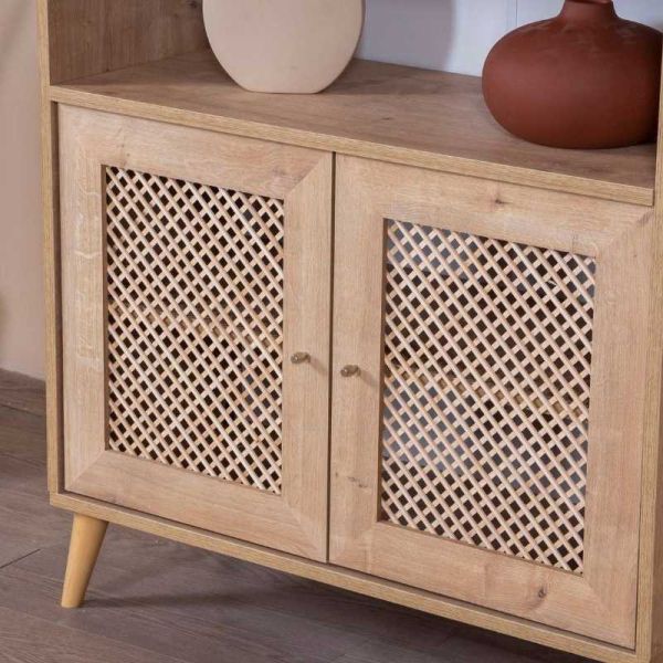 Buffet 2 portes et étagères en aggloméré Goose - 299