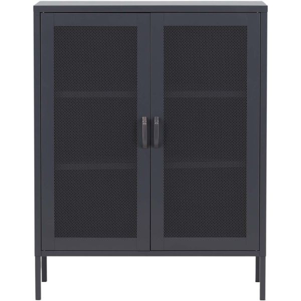 Buffet 2 portes grillagées en acier Misha - 189