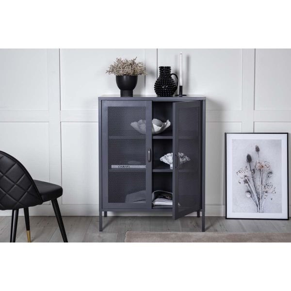 Buffet 2 portes grillagées en acier Misha - VENTURE HOME