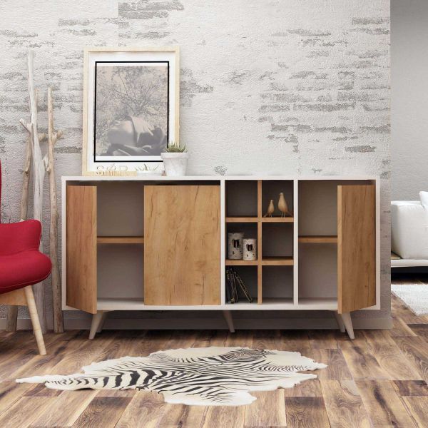Buffet 3 portes avec niches Prava - 189