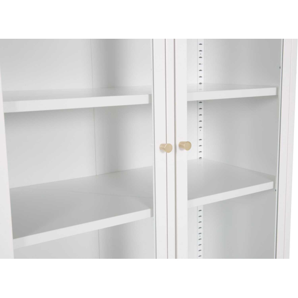 Buffet vitrine en acier 80 x 41 x 190 cm Bakal - 459