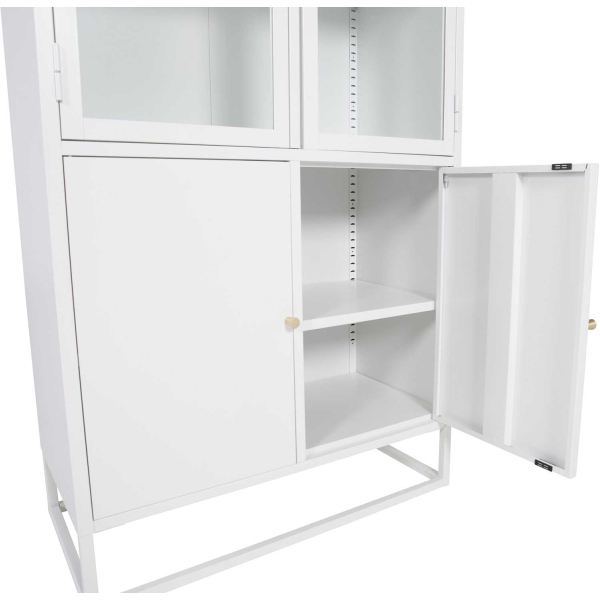 Buffet vitrine en acier 80 x 41 x 190 cm Bakal - 5