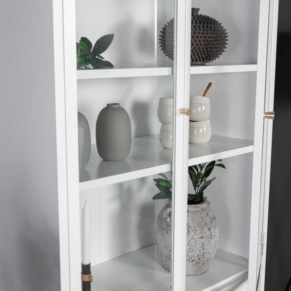 Buffet vitrine en acier 80 x 41 x 190 cm Bakal - 6