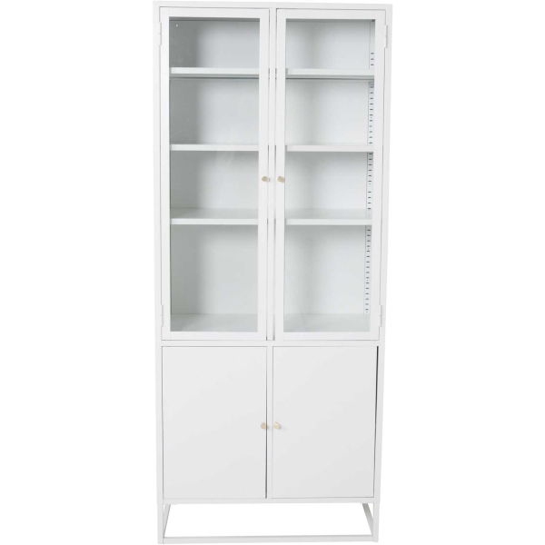 Buffet vitrine en acier 80 x 41 x 190 cm Bakal - VEN-1207