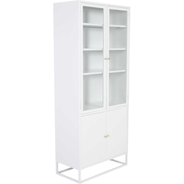 Buffet vitrine en acier 80 x 41 x 190 cm Bakal