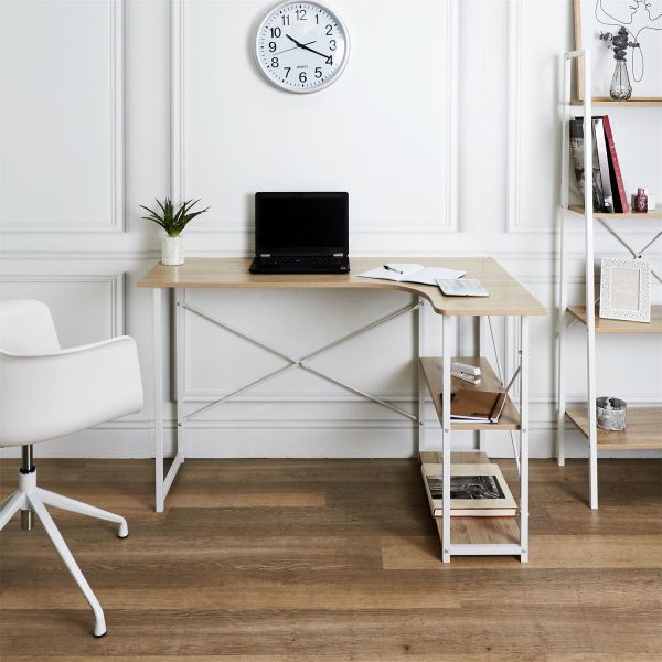 Bureau En Bois Et Metal Home Deco Factory