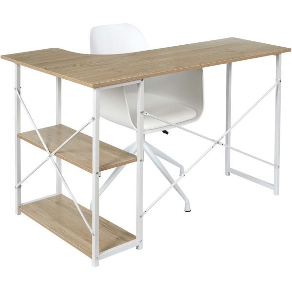 Bureau d'angle en bois et métal Job - 52,90
