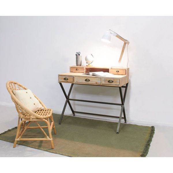 Bureau en bois et métal - AUBRY GASPARD