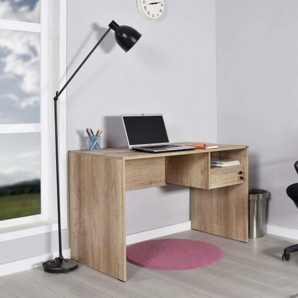Bureau avec rangements en aggloméré Connor - 7
