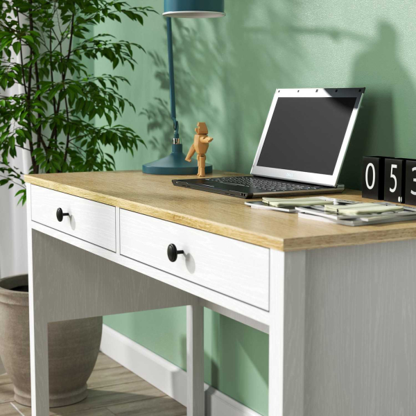 Bureau avec rangements en aggloméré Frannie - ASI-2274