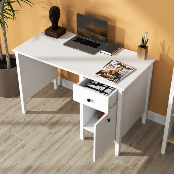 Bureau avec rangements en aggloméré Frannie - 5