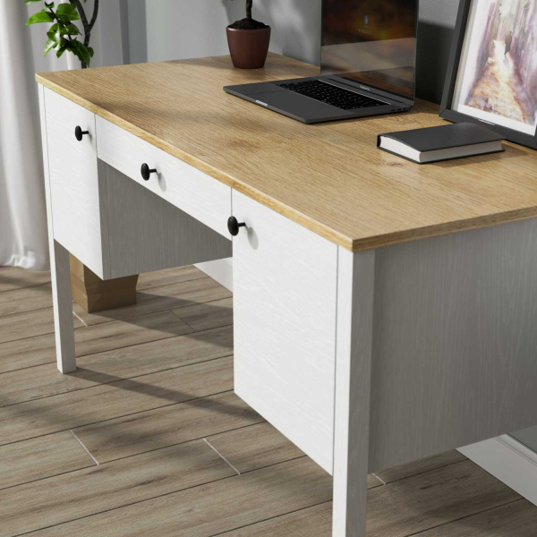 Bureau avec rangements en aggloméré Frannie - 229