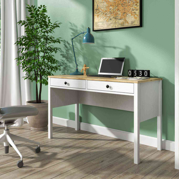 Bureau avec rangements en aggloméré Frannie - HANAH HOME