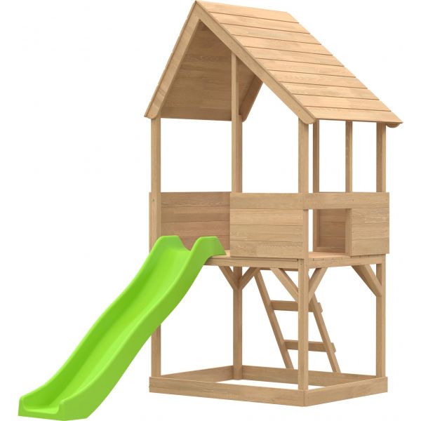 Cabane enfant sur pilotis avec bac à sable Lookout