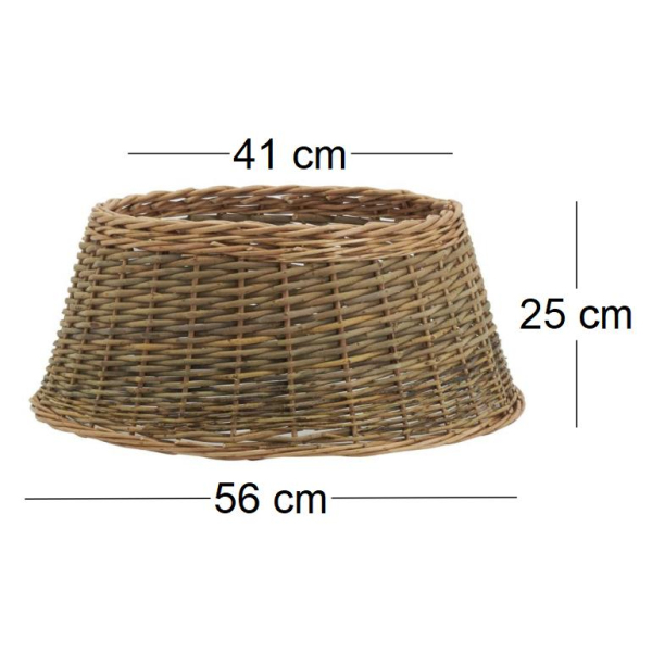 Cache-pied de sapin en osier 2 tons - 29,90