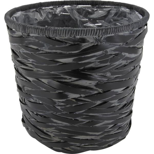 Cache-pot en bambou noir (lot de 4) - AUB-5799