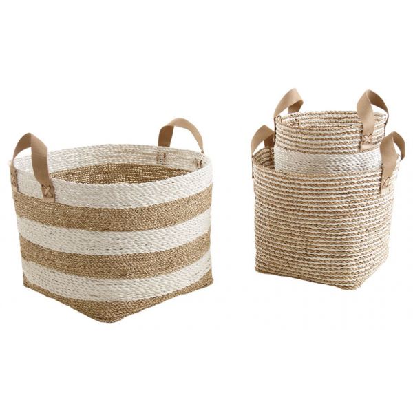Cache-pot en corde et nylon (Lot de 3)